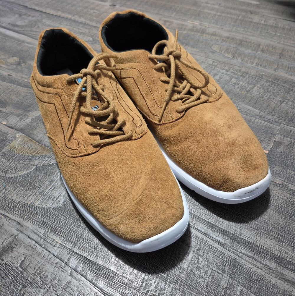 Vans Ultra Cush Lite Sneakers Mens 11 Brown Lace Up Casual Shoes 500664